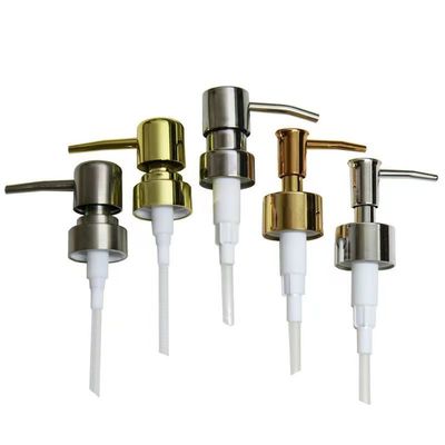 20/24/28MM Goud Zilver Metallic Lotionpomp Dispenser voor Luxe Morsvrije Cosmetische Verpakking