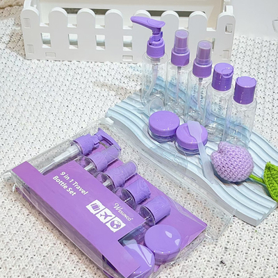 Warm stempelen 50 ml plastic fles voor aangepaste kleur huidverzorging reis set