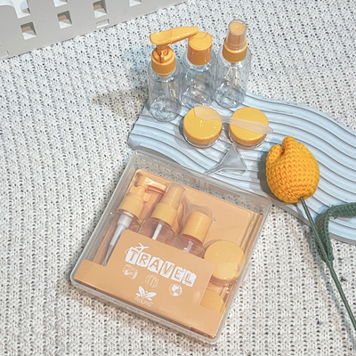 Voguish Design 7 stukjes Plastic Travel 50 ml flesset gebruikt voor persoonlijke verzorging pakket
