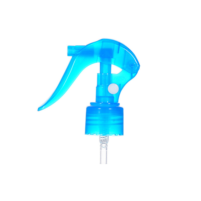 Transparante blauwe plastic 24/410 Mini Trigger Sprayer gebruikt in flesseël