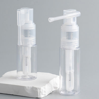 Groothandel Plastic PET fles met poeder spuitpompkop in 14ml 18ml 25ml 35ml 50ml 60ml Groottes voor mess-free toepassing