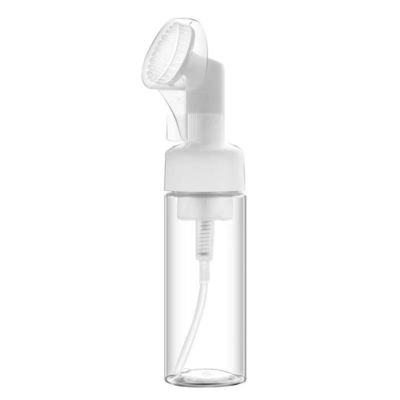 100ML 150ML 200ML Plastic fles met schuimpomp en siliconen borstel voor aangepaste cosmetische verpakking