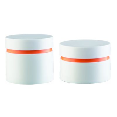 Lightweight Plastic Cream Jar with Twist-off Screw Cap and Matte Glossy Printing for Face Cream