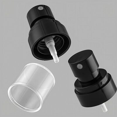 Groothandel 24/410 Plastic PP UPG Fine Mist Sprayer met AS Clear Cap voor cosmetische make-upfles