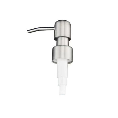 Duurzame 28 mm roestvrijstalen externe lotiondispenserpomp voor cosmetische flessen