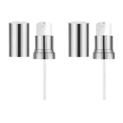 Aluminium-Plastic Anti-lek Crème Pomp Dispenser met Gouden Stempel voor Cosmetische Crème Pomp Flessen