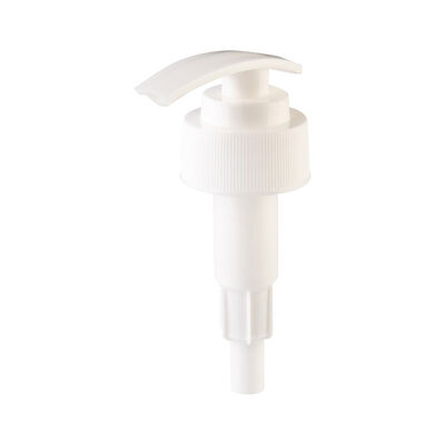 Witte Geribbelde Lotionpomp 24mm 28mm Plastic Lotionpomp Schroefbare Zeepdispenser Pomp voor Flessen