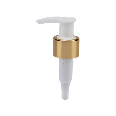 24/410 28/410 Aluminium-goud cosmetische pomp Plastic emulsie dispenser voor handwasfles Hervulbare lotion pomp voor lichaamswas
