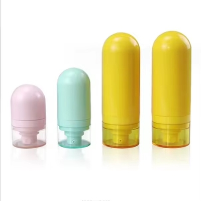 Delicaat ontwerp 50 ml ondersteboven luchtloze fles voor huidverzorging cosmetica