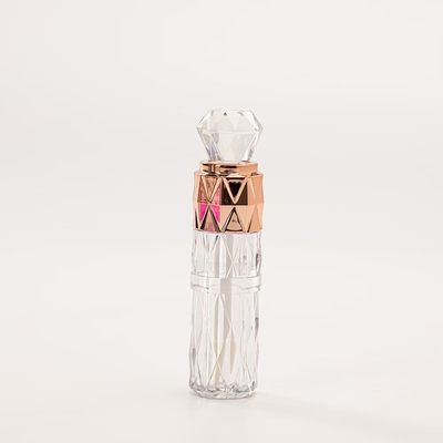 Uniek ontwerp, diamanten patroon plastic lip glazuur buis met vele kleuren