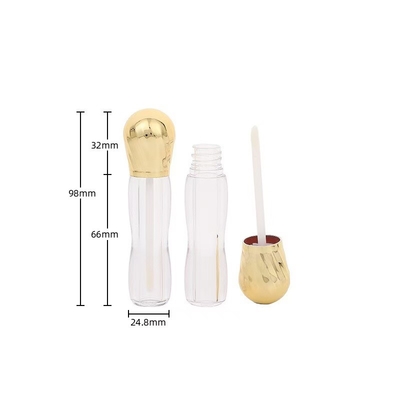 Metalen grote kop met borstel plastic 4,5 ml lipglazuur buis high-end
