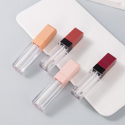 4 ml plastic lipglazuur buis met vierkant hoofd is gemakkelijk te dragen