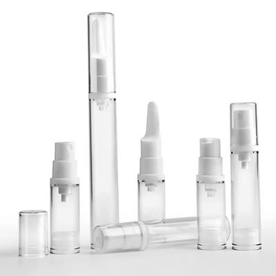 Warm verkoop 15 ml airless dispenser pomp fles ondersteuning aanpassing