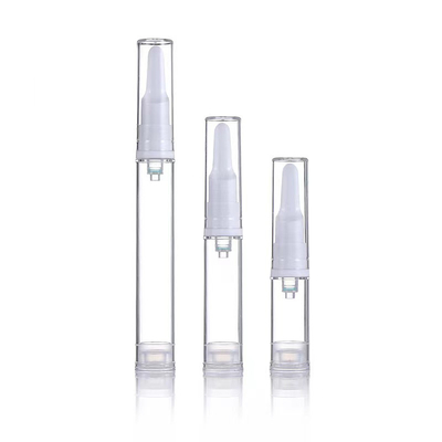 Warm verkoop 15 ml airless dispenser pomp fles ondersteuning aanpassing