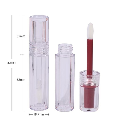 PETG/ABS materiaalstructuur Lipgloss buis met gekleurde bekleding en 4,5 ml capaciteit