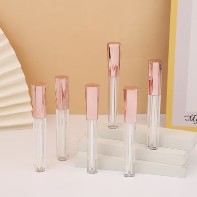 Octogonale Diamanten Metalen Aluminium Cover Plastic Lip Glaze Tube
