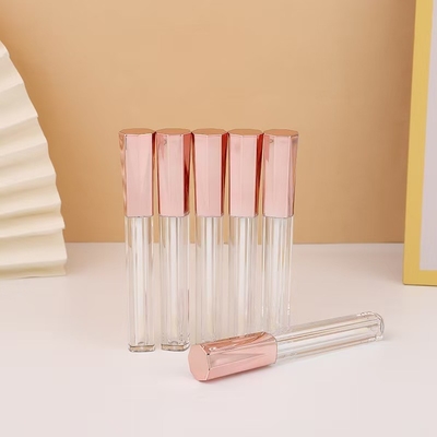 Octogonale Diamanten Metalen Aluminium Cover Plastic Lip Glaze Tube