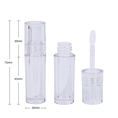 Doorzichtige siliconen borstelkop Plastic Lip Glaze Tube 4.5 ml