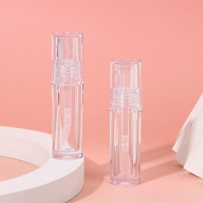 Doorzichtige siliconen borstelkop Plastic Lip Glaze Tube 4.5 ml