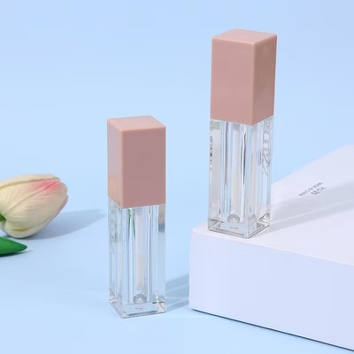 Vierkante Roze 7ml Plastic Lip Glaze Tube voor Liquid High Gloss Eyeshadow Lip Glaze