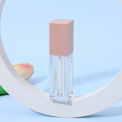 Vierkante Roze 7ml Plastic Lip Glaze Tube voor Liquid High Gloss Eyeshadow Lip Glaze