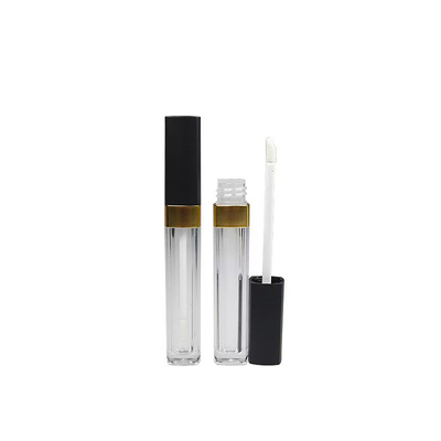 Slank vierkant lip glazuur buis aangepaste kleur voor onberispelijke cosmetica contouren