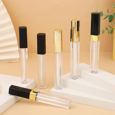Slank vierkant lip glazuur buis aangepaste kleur voor onberispelijke cosmetica contouren