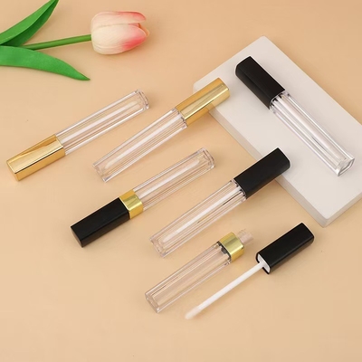 Slank vierkant lip glazuur buis aangepaste kleur voor onberispelijke cosmetica contouren