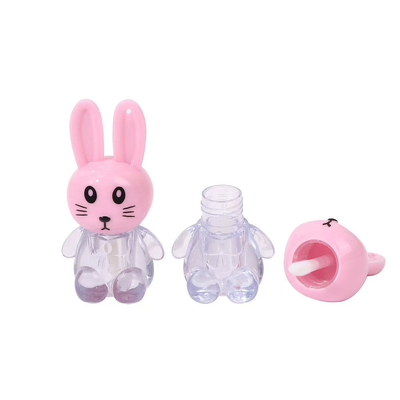 Draagbare Bunny Lip Glaze Tube met Borstel Aanpasbare kleur en gemakkelijk te dragen