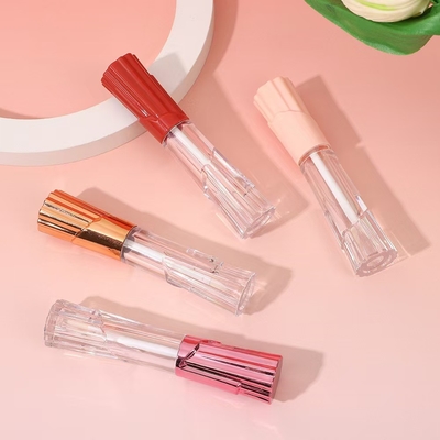 6 ml rokvormige plastic lipglazuurbuis met borstel voor gemakkelijk dragen en handig schermdrukken