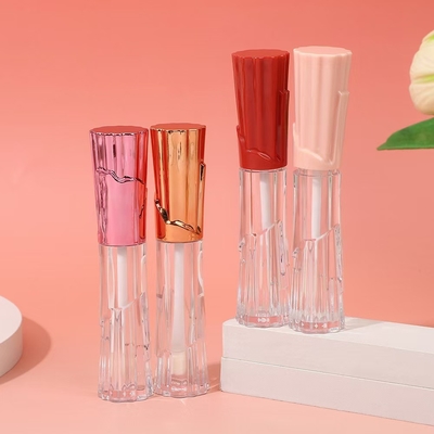 6 ml rokvormige plastic lipglazuurbuis met borstel voor gemakkelijk dragen en handig schermdrukken