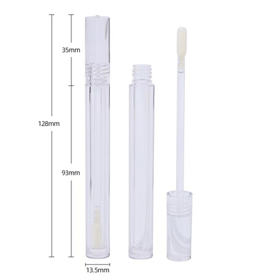 Eenvoudig sluitend schroefkap Slim 4,5 ml Plastic Lip Glaze Tube met aanpasbaar logo