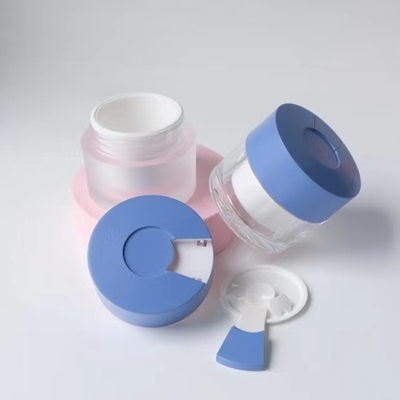 15 ml 30 ml 50 ml capaciteit ronde crème pot met lepel en op maat gemaakt ontwerp