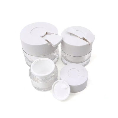 15 ml 30 ml 50 ml capaciteit ronde crème pot met lepel en op maat gemaakt ontwerp