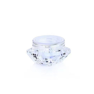 Transparante kleur 20g plastic crème pot voor huidverzorging cosmetica