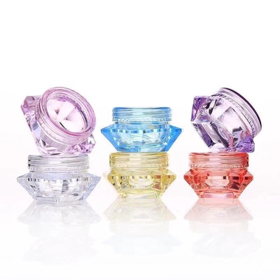 Transparante kleur 20g plastic crème pot voor huidverzorging cosmetica