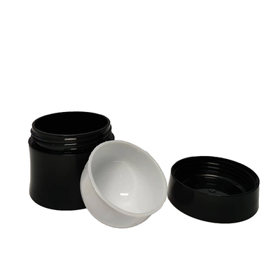 Ovale plastic crème pot 50g met binnenwand voor huidverzorging cosmetica