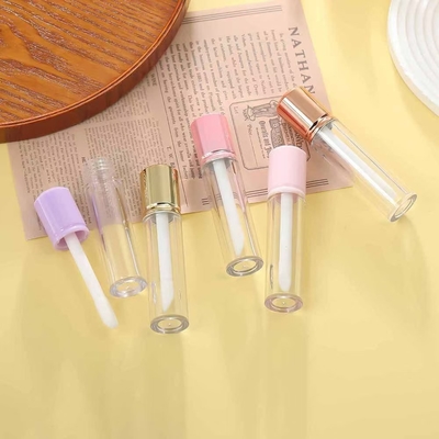 Ronde korte cover 6 ml lip glazuur buis kan worden aangepast met logo