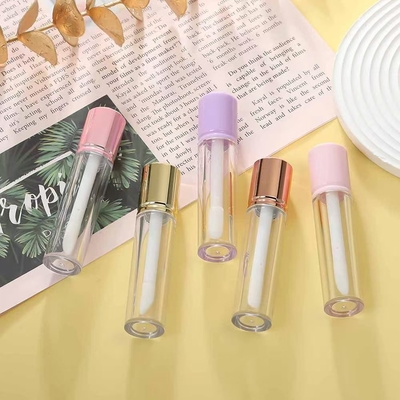 Ronde korte cover 6 ml lip glazuur buis kan worden aangepast met logo