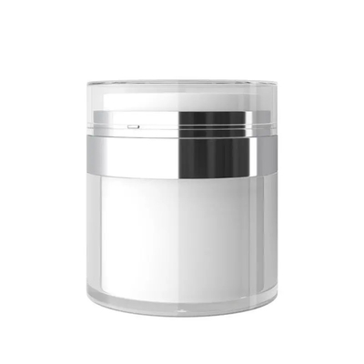 15G 30G 50G 100G plastic luchtloze pot met vacuümpomp aangepaste kleuren voor eindverpakking