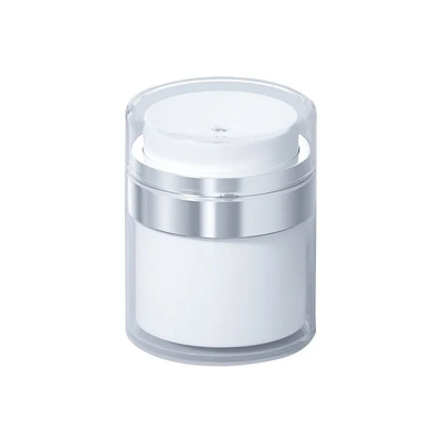 15G 30G 50G 100G plastic luchtloze pot met vacuümpomp aangepaste kleuren voor eindverpakking