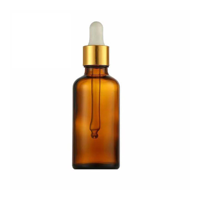 20 ml capaciteit Amber essentiële olie fles met aluminium druppelkop glas plastic