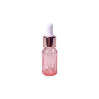 Gepersonaliseerde lege olie glas ronde schouderfles met aluminium drupper 10ml 30ml 50ml