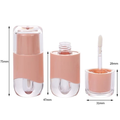 2.3ML Leeg Lipgloss Tube Leuke vorm met op maat gemaakte kleuren Artikelnaam Lipgloss Tube Printing Op maat gemaakte zijdeprinter