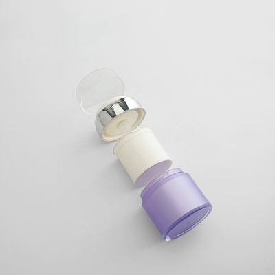 50G Hervulbare Acryl Airless Jar Op maat gemaakte zijdeprinter met vervangende binnenkruik en complete set