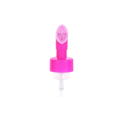 42/43 mm Silikon borstel schuimpomp cosmetische dispenser met op maat gemaakte zijdeprinter en plastic materiaal