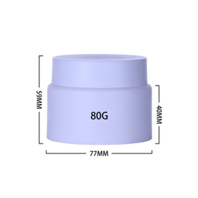 Purper 80g Plastic Cream Jar Support Aanpassing voor cosmetica