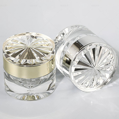 Acrylische luchtloze potfles 30G 50G 30ML 50ML 100ML voor cosmetische lotion met aluminium lotion pomp of mist sprayer