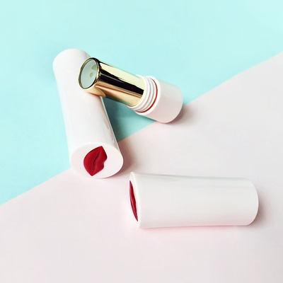 Roze elektroplatering 5g plastic lippenstiftbuis voor cosmetische verpakkingen