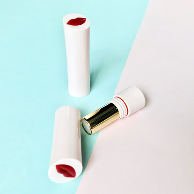 Roze elektroplatering 5g plastic lippenstiftbuis voor cosmetische verpakkingen